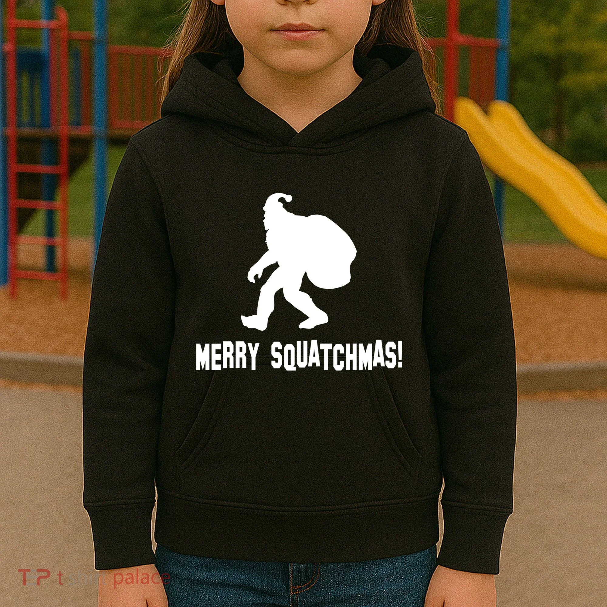 Merry Squatchmas Christmas Kids Hoodie