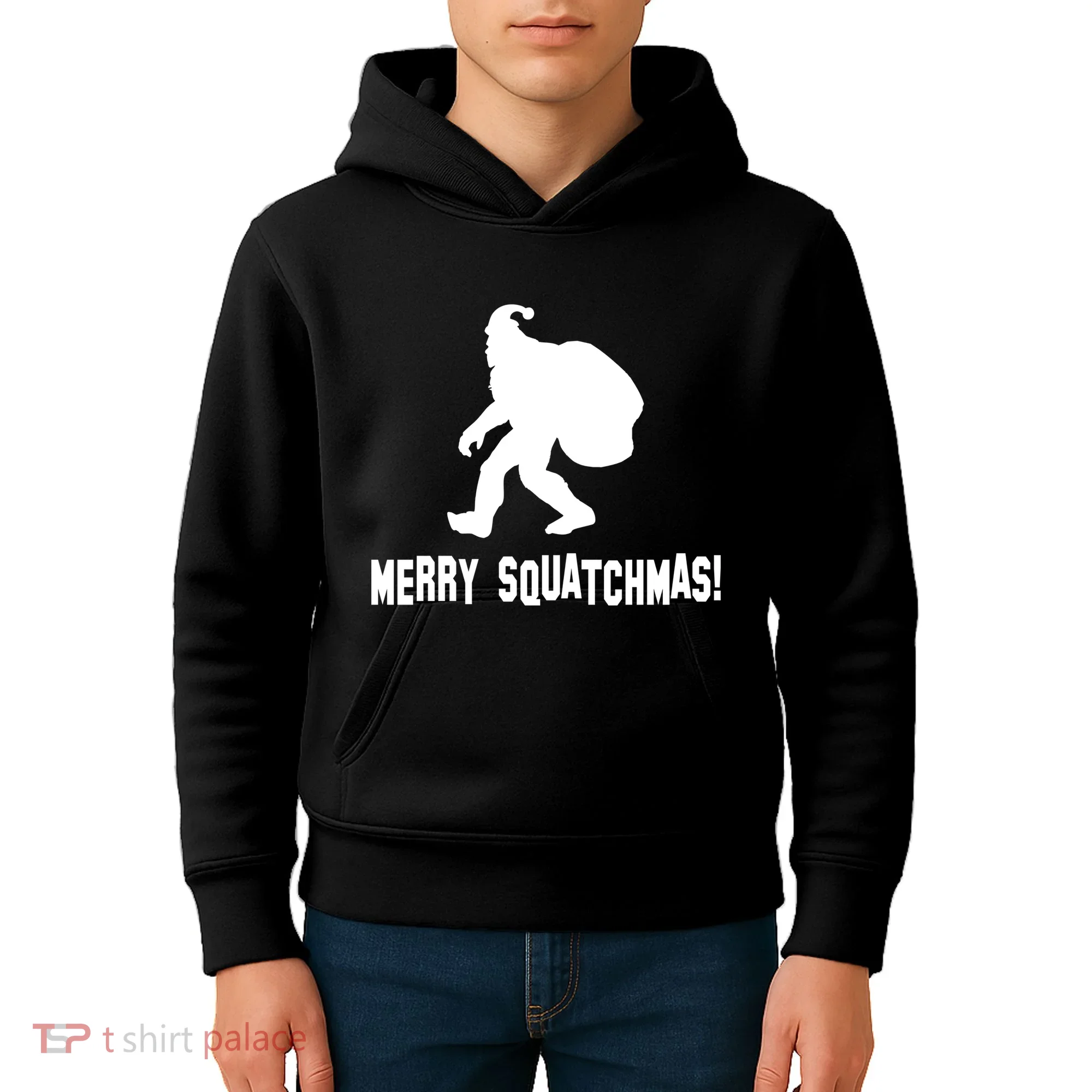 Merry Squatchmas Christmas Kids Hoodie