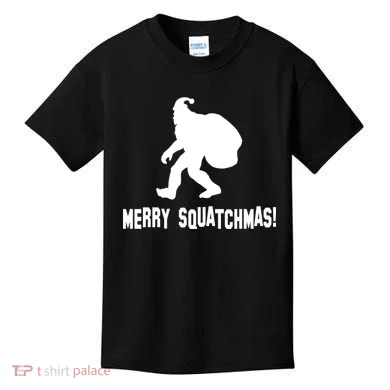 Merry Squatchmas Christmas Kids T-Shirt