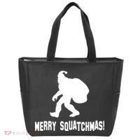 Merry Squatchmas Christmas Tote Bag thumb 0