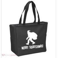 Merry Squatchmas Christmas Tote Bag thumb 2