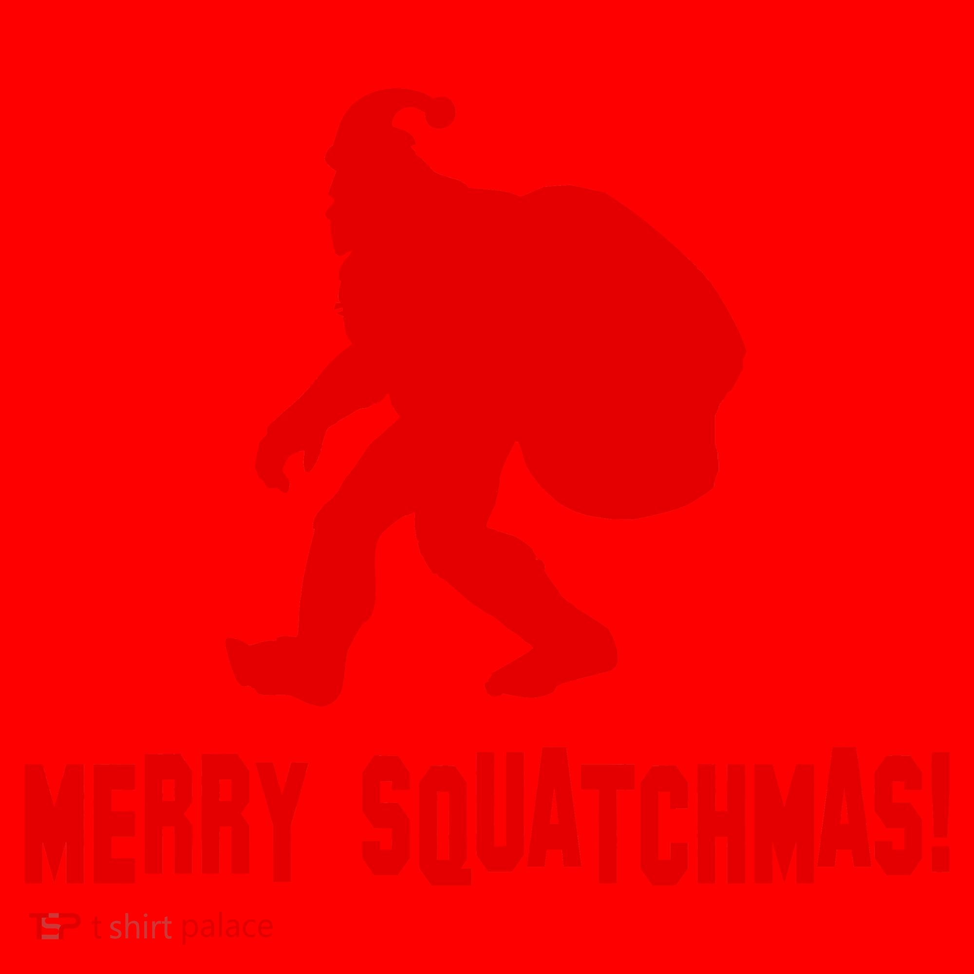 Merry Squatchmas Christmas Santa Hat