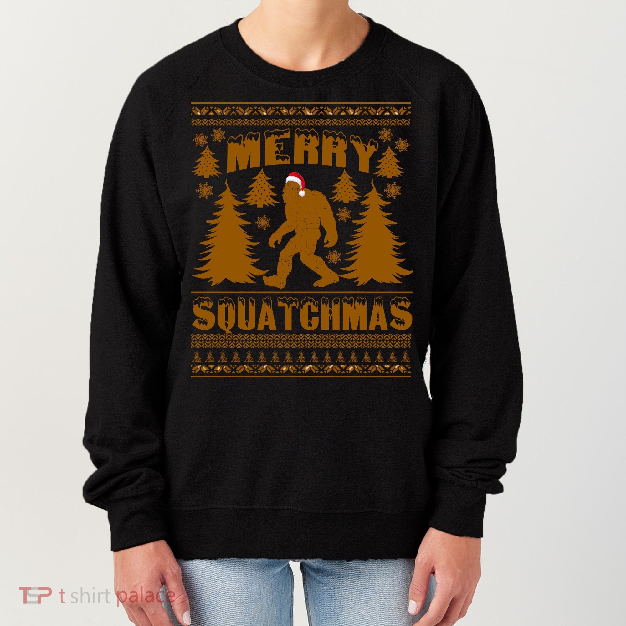 Merry Squatchmas Ugly Christmas Sweater Women's Sweatshirt