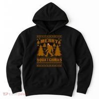 Merry Squatchmas Ugly Christmas Sweater Hoodie thumb 0