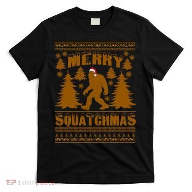 Merry Squatchmas Ugly Christmas Sweater T-Shirt