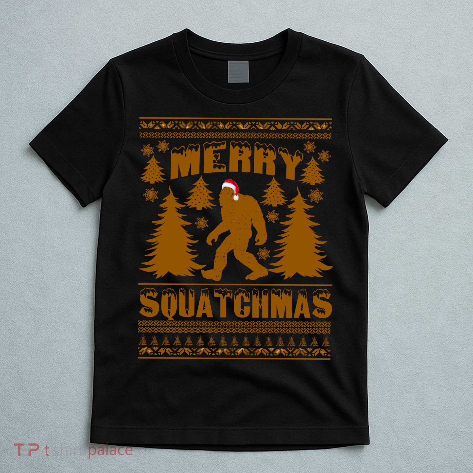 Merry Squatchmas Ugly Christmas Sweater T-Shirt
