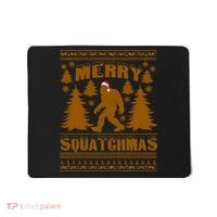 Merry Squatchmas Ugly Christmas Sweater Mousepad thumb 0