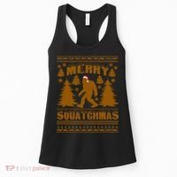 Merry Squatchmas Ugly Christmas Sweater Women's Tank Top thumb 0