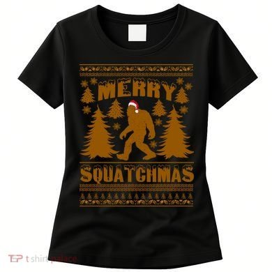 Merry Squatchmas Ugly Christmas Sweater Women's T-Shirt