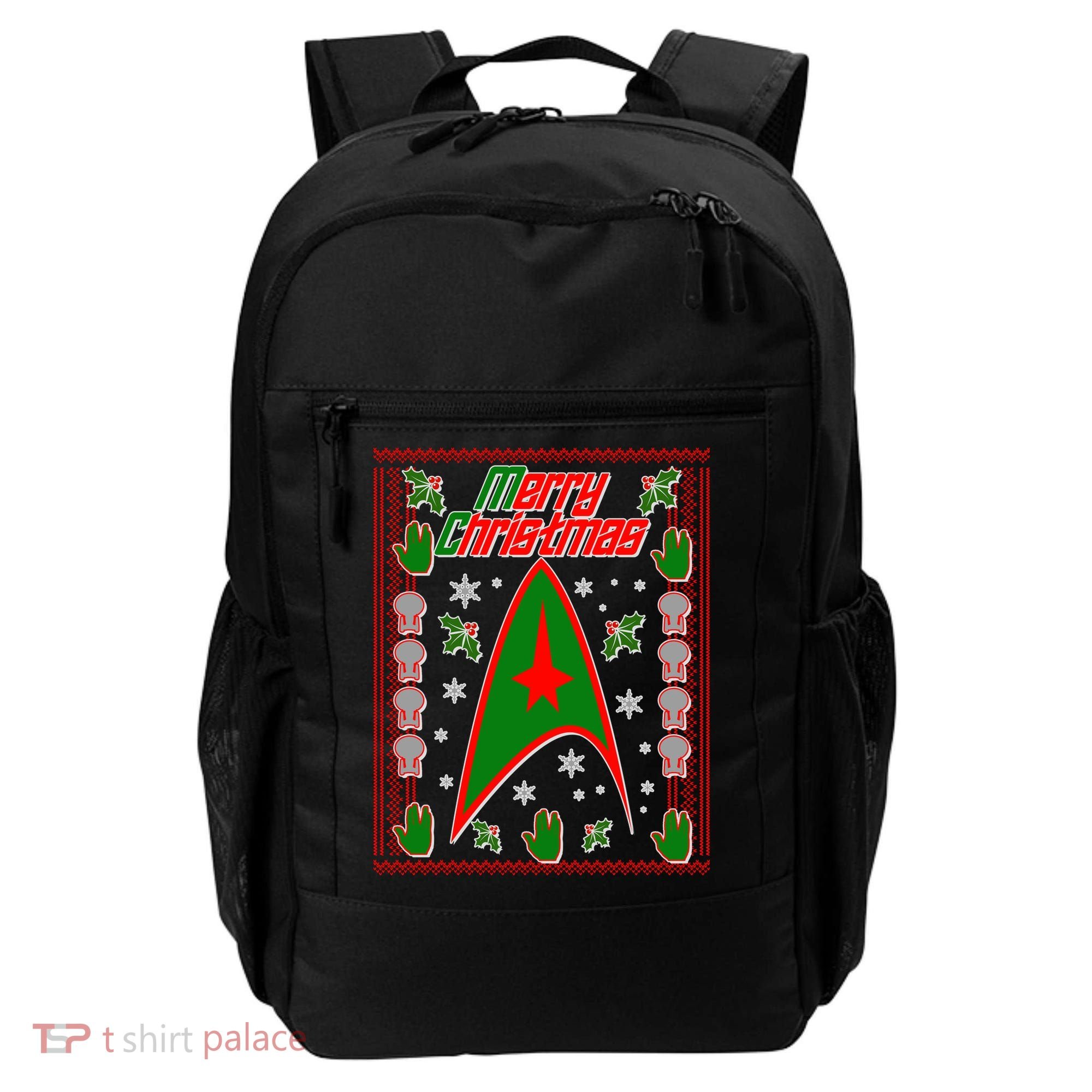 Merry Starfleet Christmas Ugly Sweater Backpack