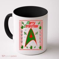 Merry Starfleet Christmas Ugly Sweater Coffee Mug thumb 0