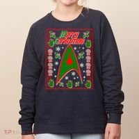 Merry Starfleet Christmas Ugly Sweater Women's Sweatshirt thumb 0