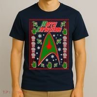 Merry Starfleet Christmas Ugly Sweater T-Shirt thumb 3