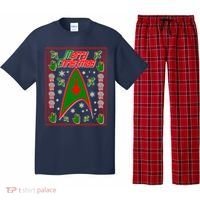 Merry Starfleet Christmas Ugly Sweater Pajama Set thumb 0