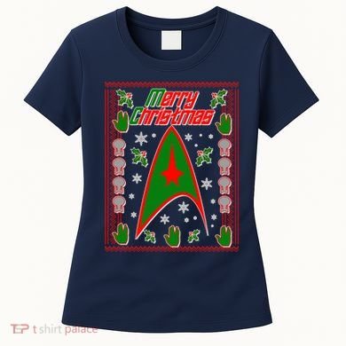 Merry Starfleet Christmas Ugly Sweater Women's T-Shirt