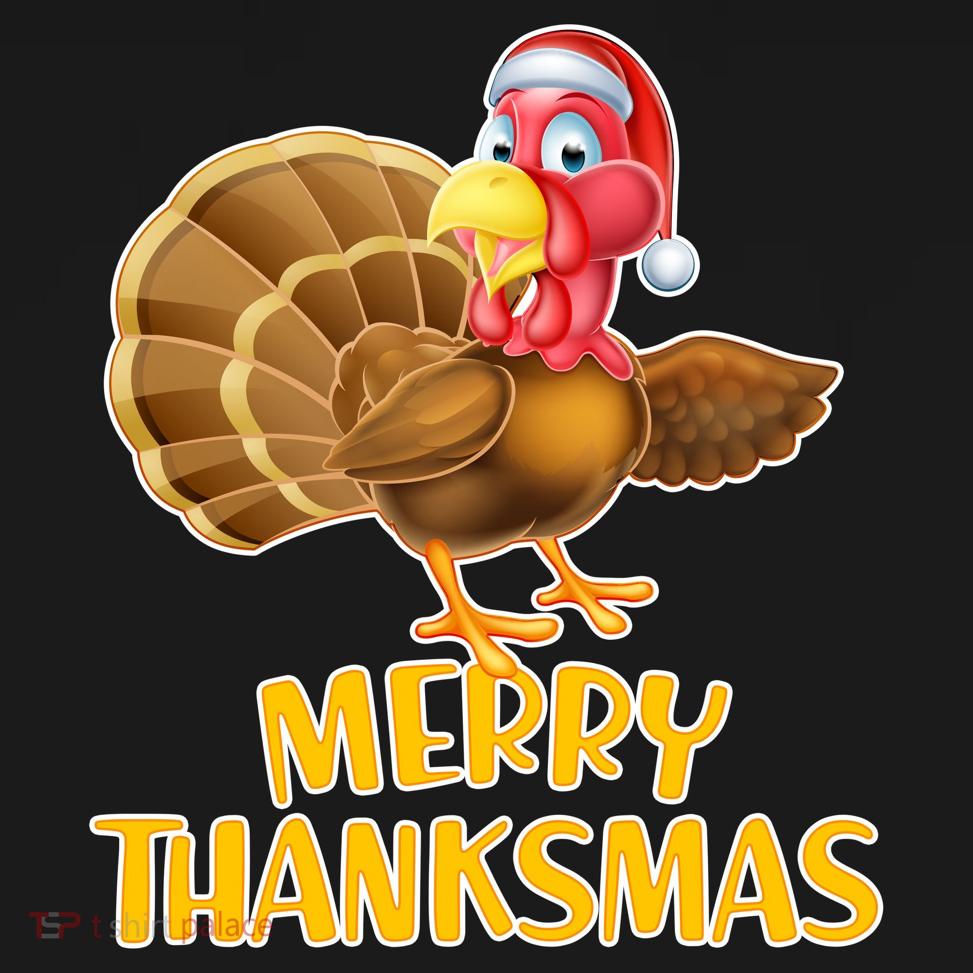 Merry Thanksmas Turkey USA-Made Doggie Bandana