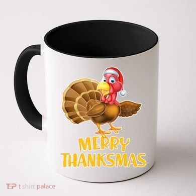 Merry Thanksmas Turkey Coffee Mug