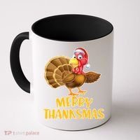 Merry Thanksmas Turkey Coffee Mug thumb 0