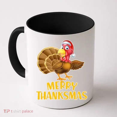 Merry Thanksmas Turkey Coffee Mug