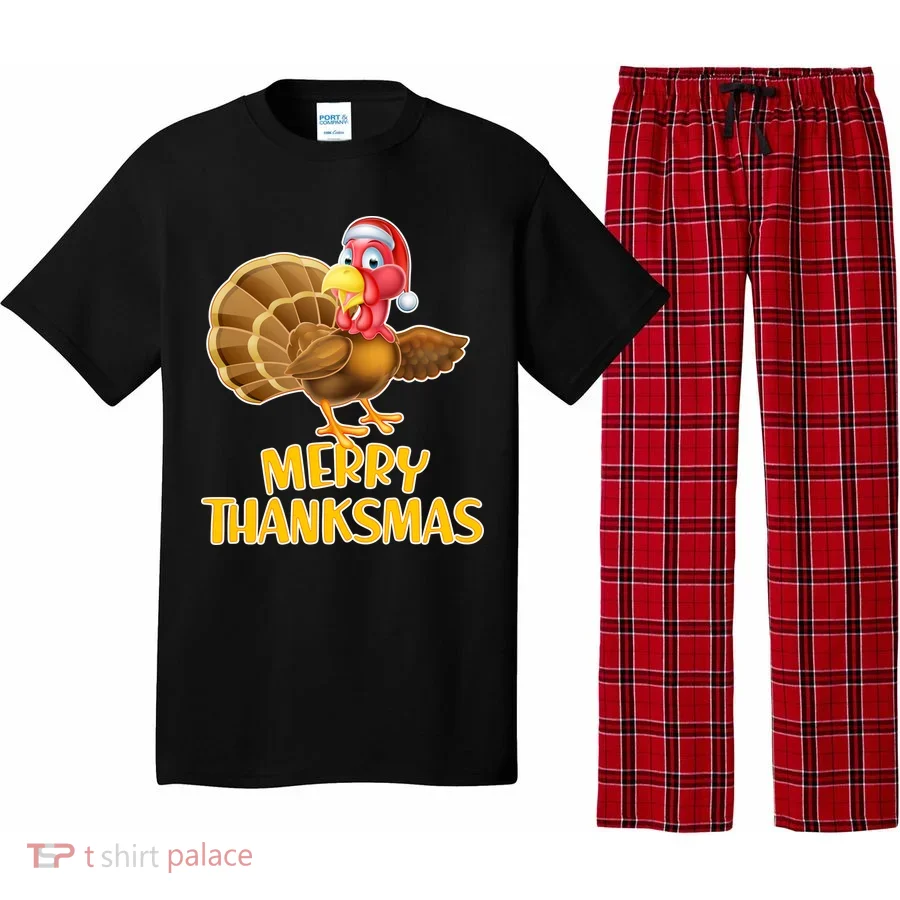 Merry Thanksmas Turkey Pajama Set