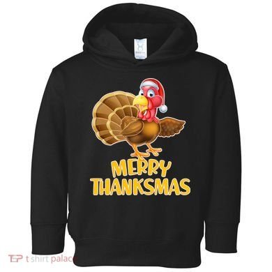 Merry Thanksmas Turkey Toddler Hoodie