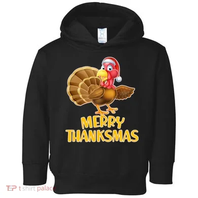 Merry Thanksmas Turkey Toddler Hoodie