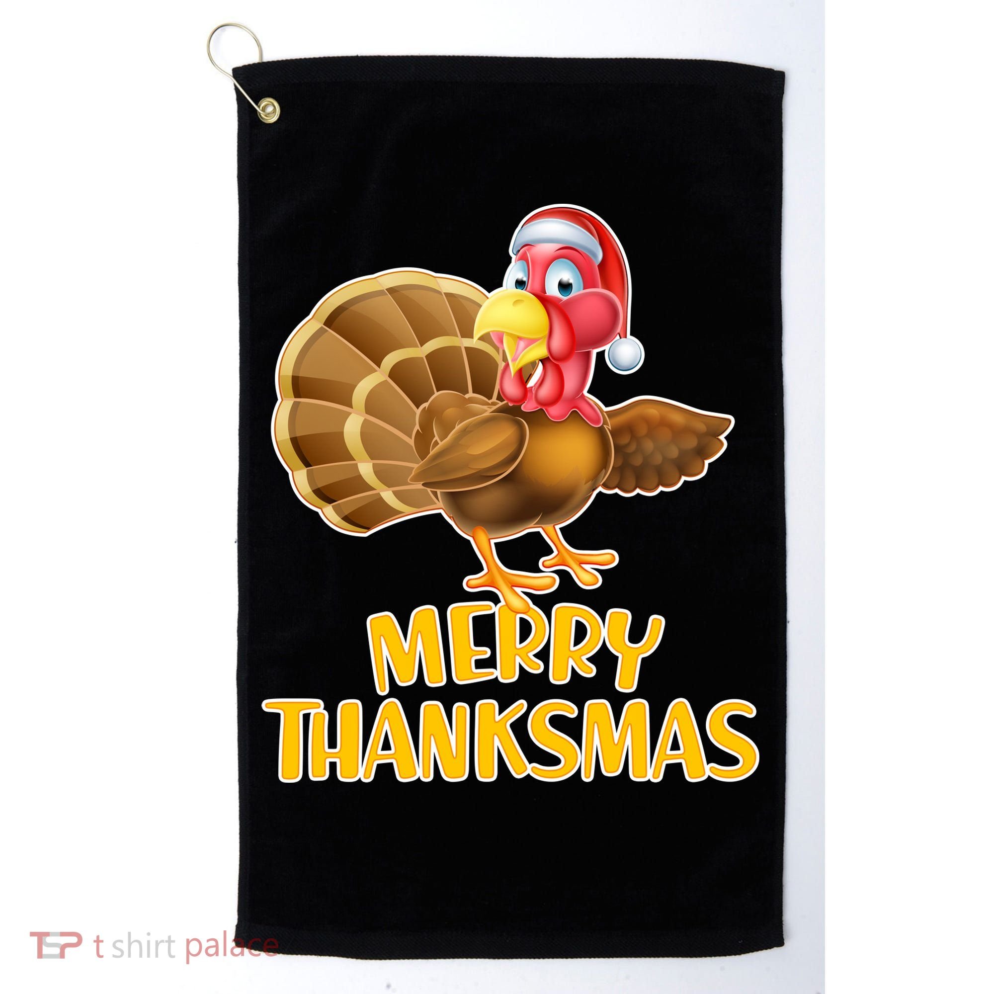 Merry Thanksmas Turkey Golf Towel