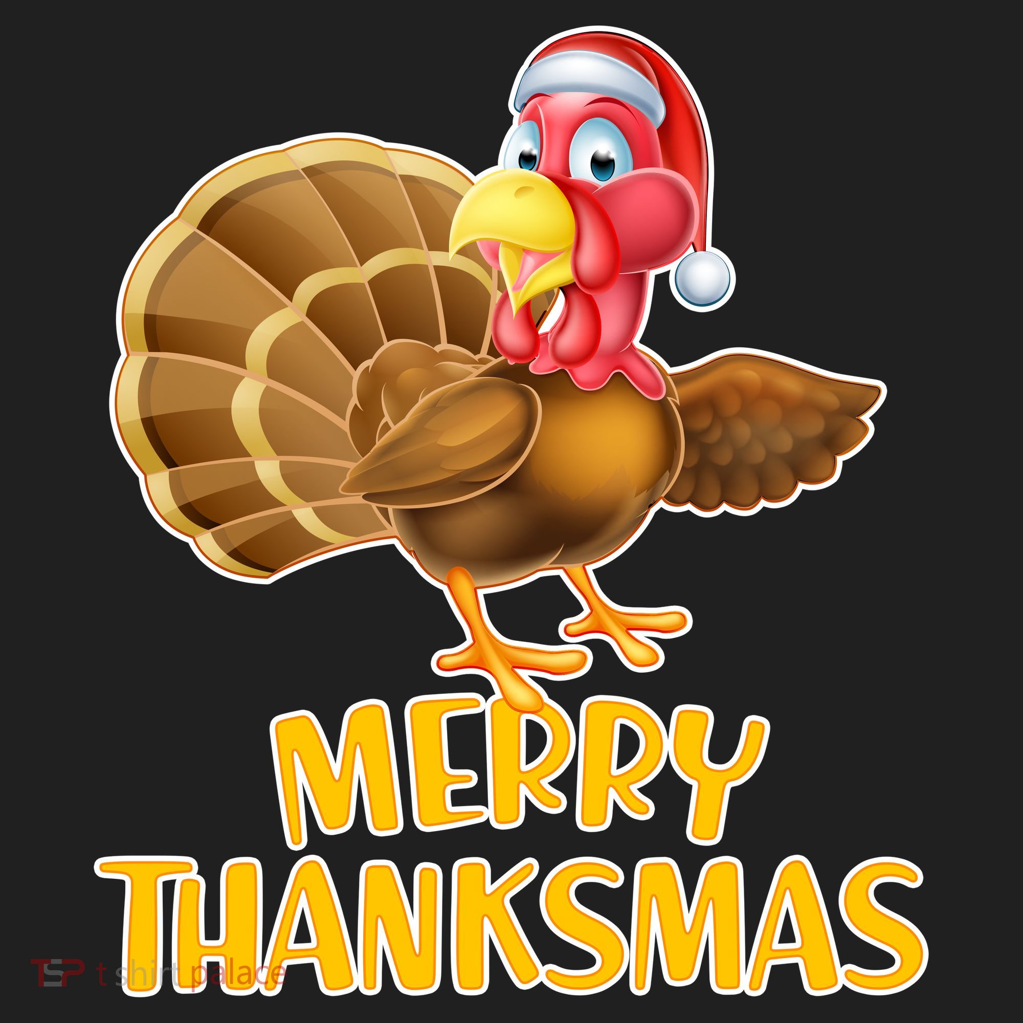 Merry Thanksmas Turkey Golf Towel