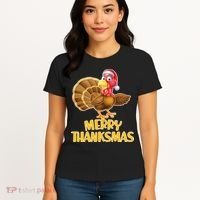 Merry Thanksmas Turkey Women's T-Shirt thumb 4