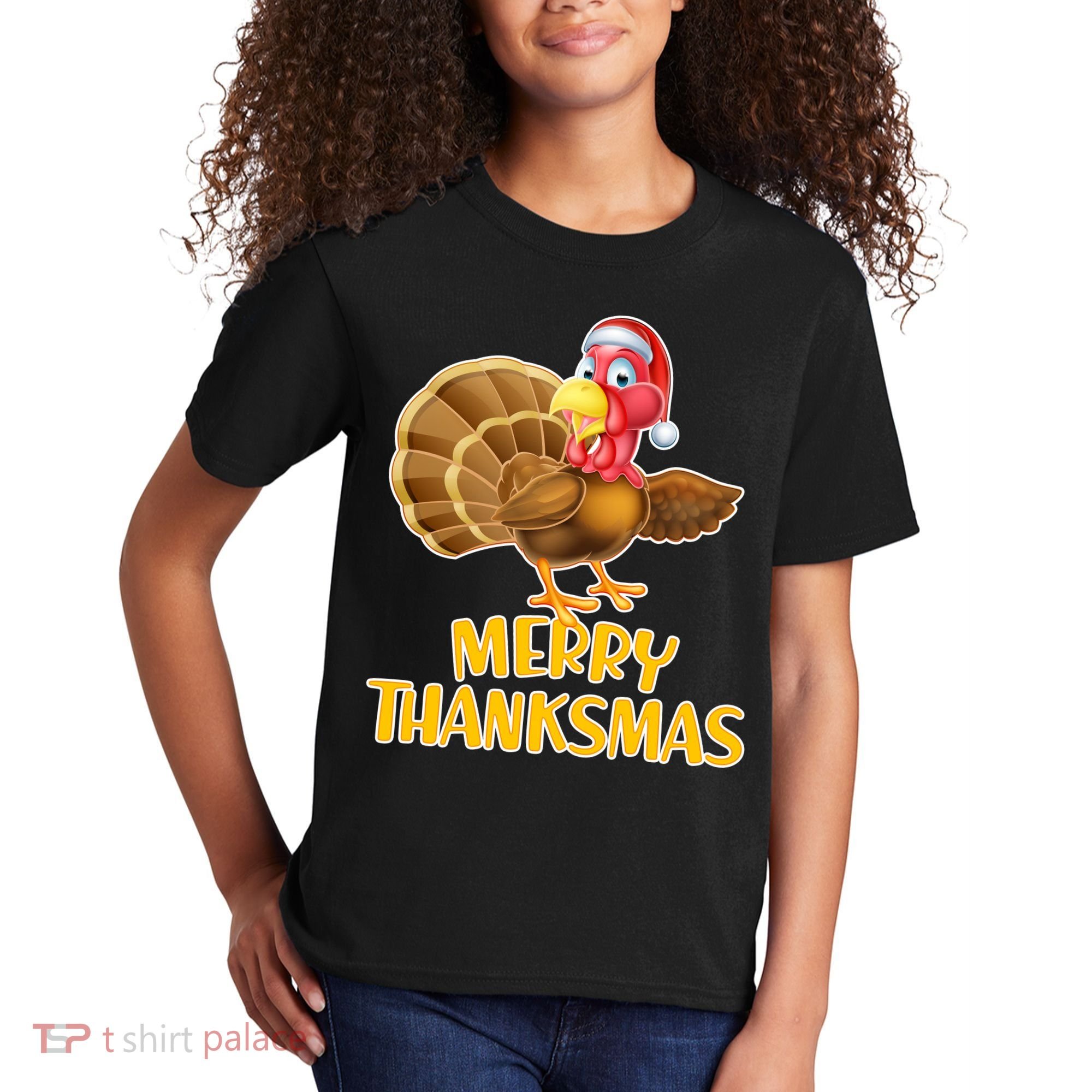 Merry Thanksmas Turkey Kids T-Shirt