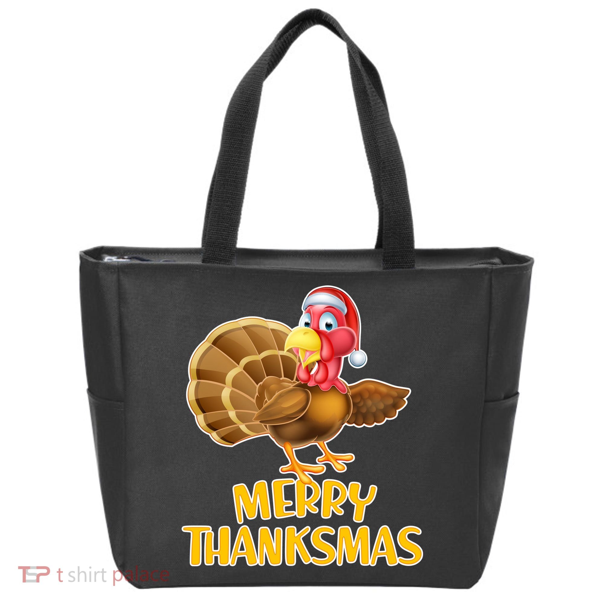 Merry Thanksmas Turkey Tote Bag