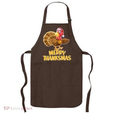 Merry Thanksmas Turkey Apron