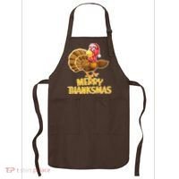 Merry Thanksmas Turkey Apron thumb 0