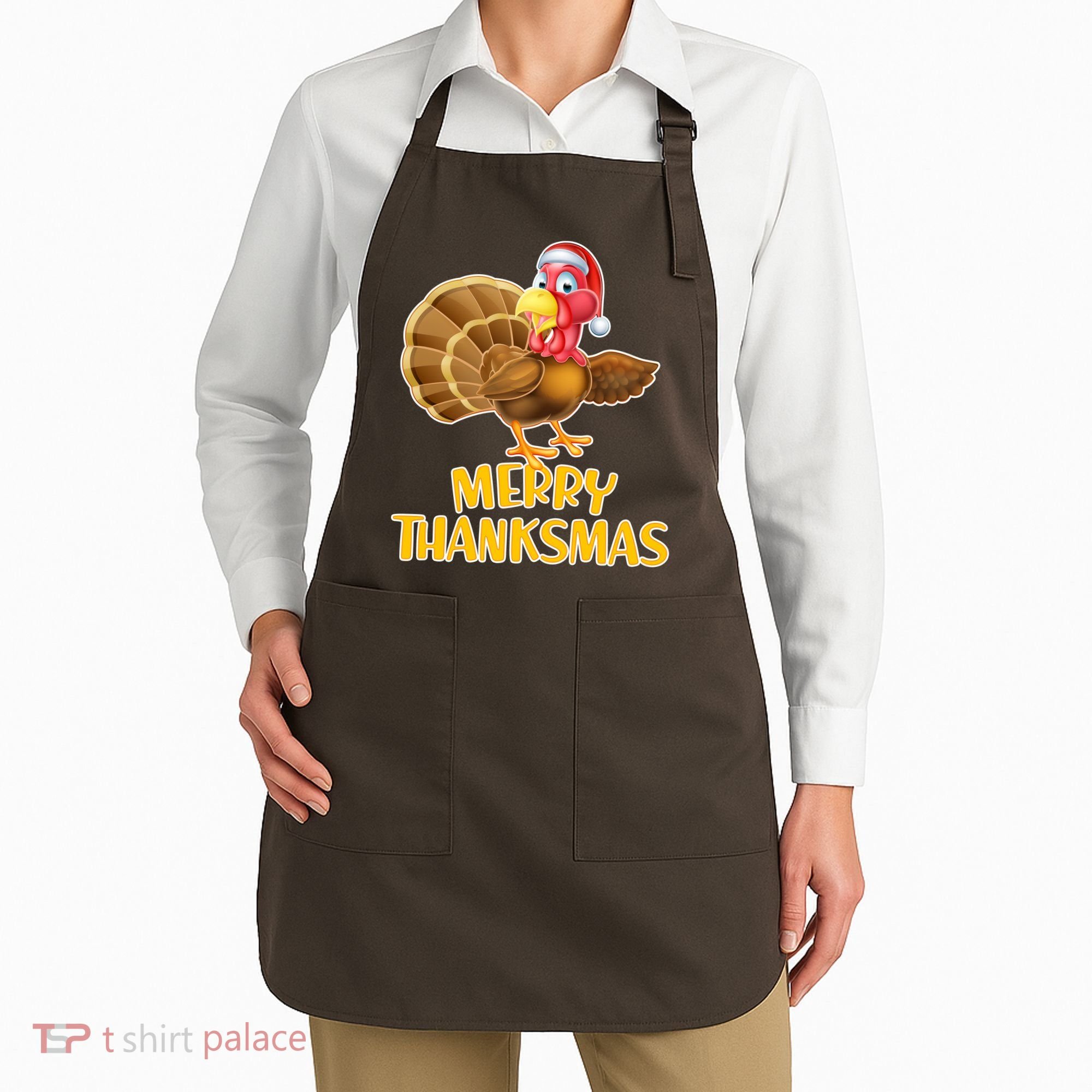 Merry Thanksmas Turkey Apron