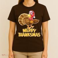 Merry Thanksmas Turkey T-Shirt thumb 4