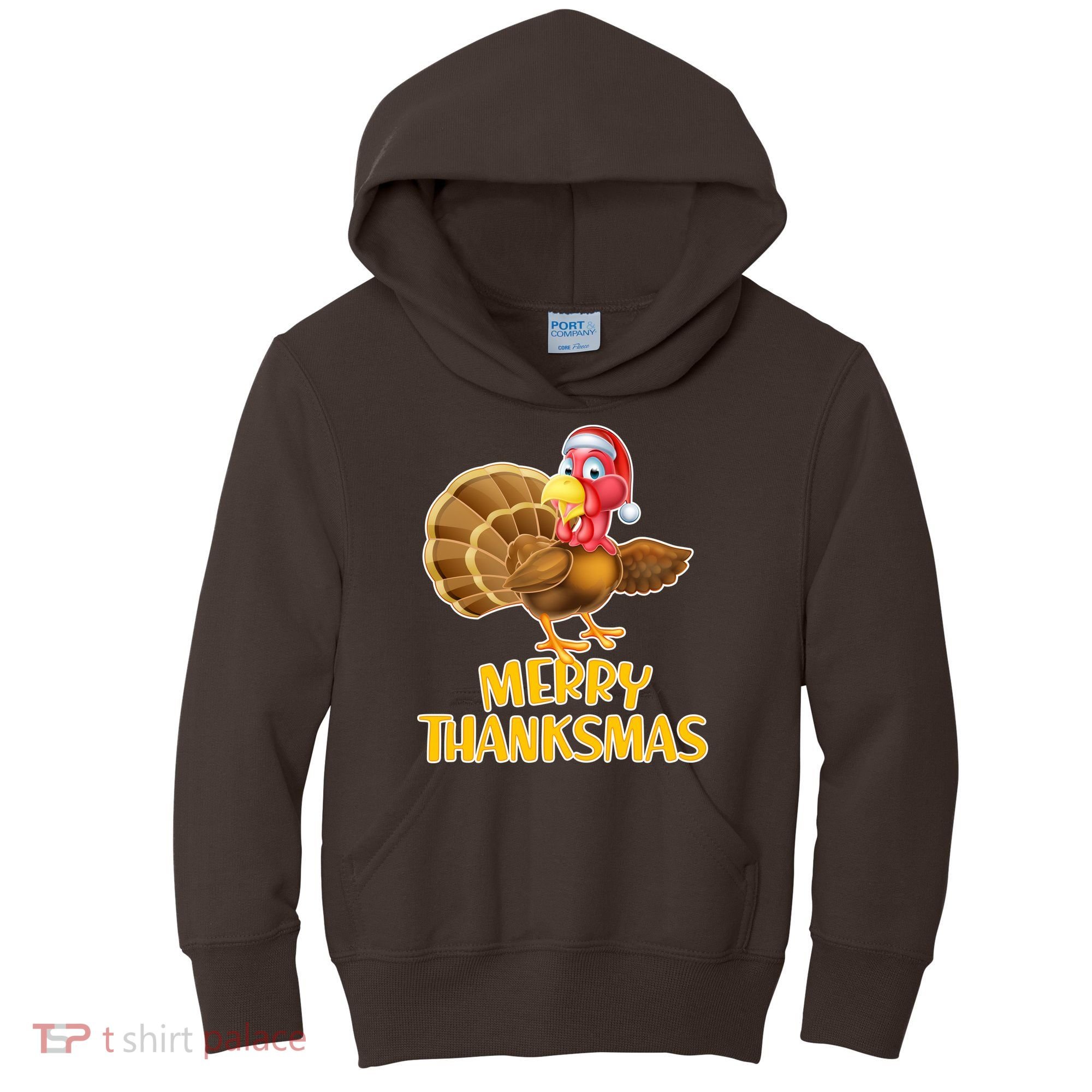 Merry Thanksmas Turkey Kids Hoodie