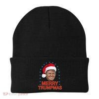 Merry Trumpmas Trump Christmas Beanie thumb 0