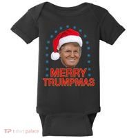 Merry Trumpmas Trump Christmas Baby Bodysuit thumb 0