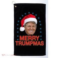 Merry Trumpmas Trump Christmas Golf Towel thumb 0
