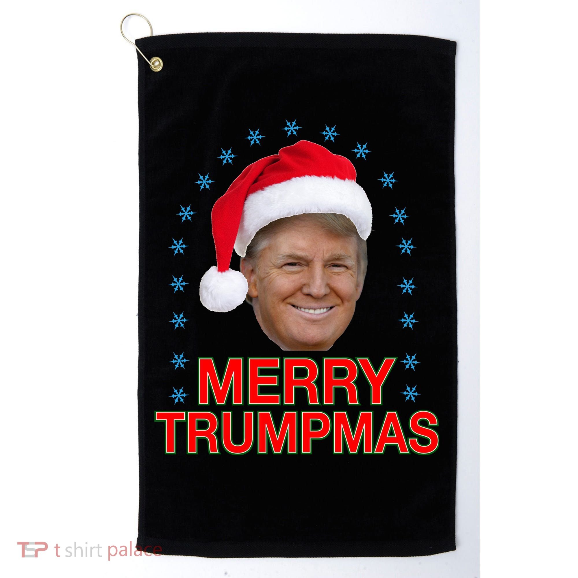 Merry Trumpmas Trump Christmas Golf Towel
