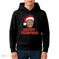 Merry Trumpmas Trump Christmas Kids Hoodie thumb 4