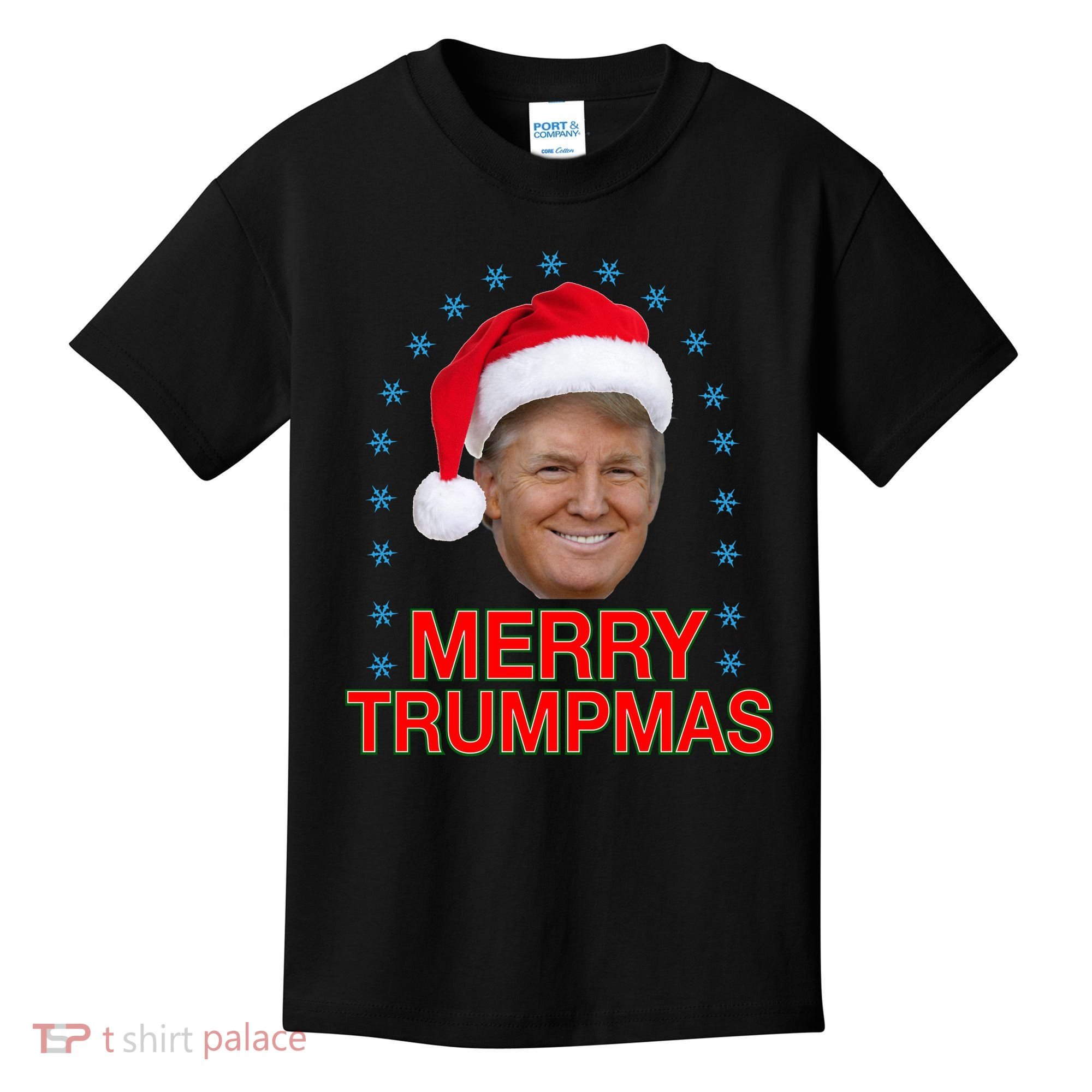 Merry Trumpmas Trump Christmas Kids T-Shirt