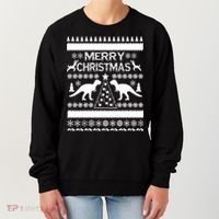 Merry Ugly Christmas T-Rex Sweater Women's Sweatshirt thumb 0