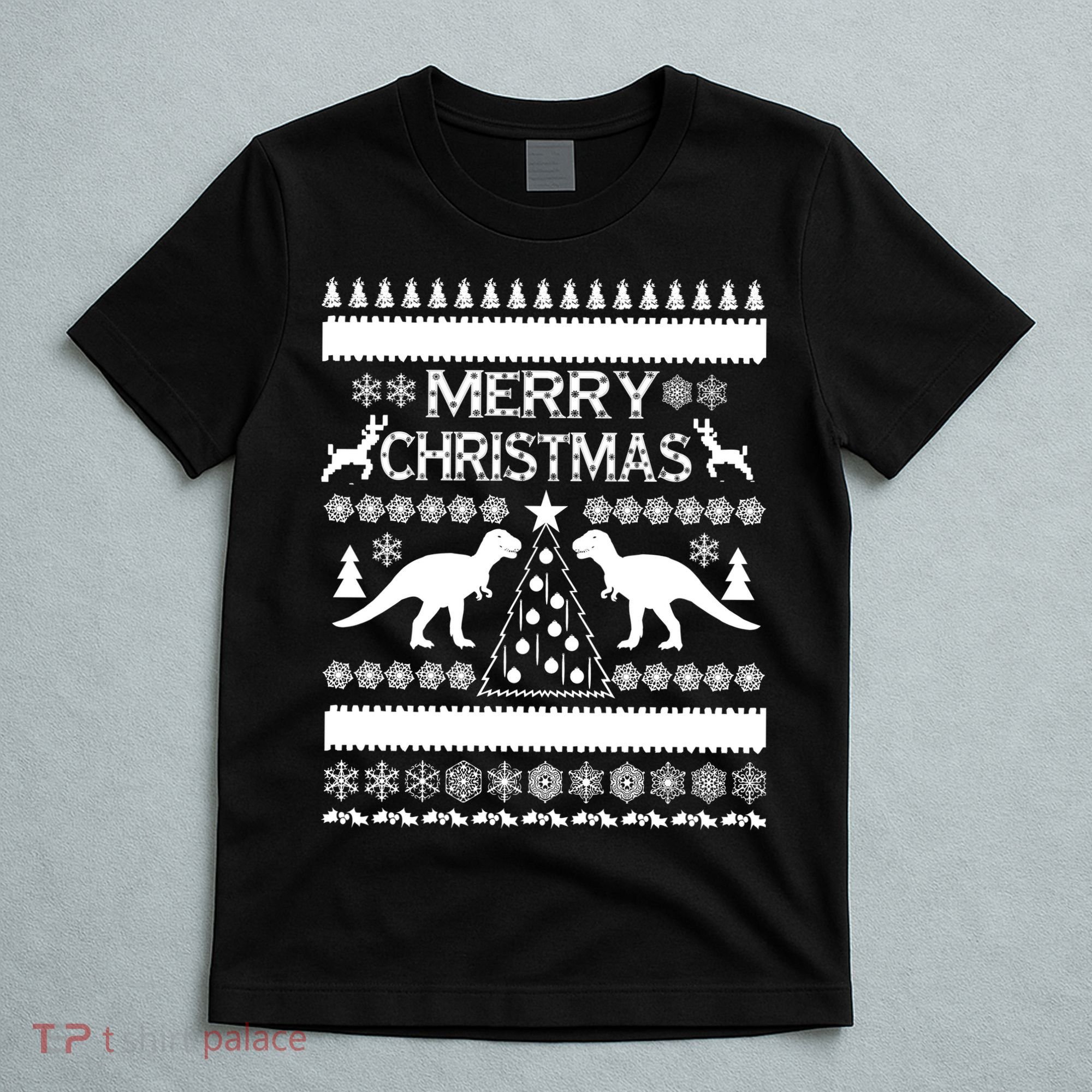 Merry Ugly Christmas T-Rex Sweater T-Shirt