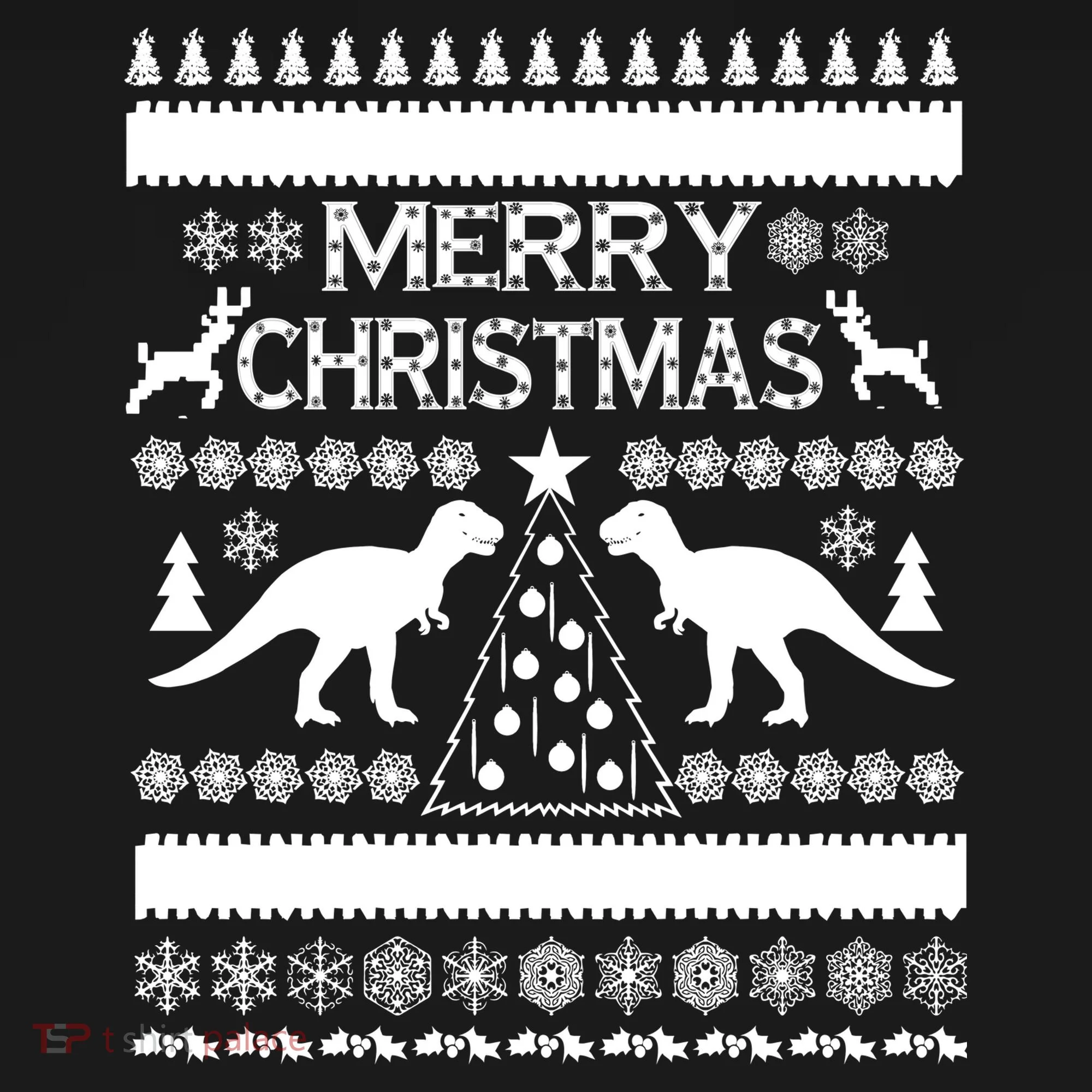 Merry Ugly Christmas T-Rex Sweater Women's Hoodie