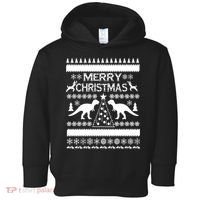 Merry Ugly Christmas T-Rex Sweater Toddler Hoodie thumb 0