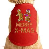 Merry X-Mas Funny Gingerbread Couple Doggie Tank thumb 0