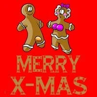 Merry X-Mas Funny Gingerbread Couple Hoodie thumb 2