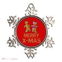 Merry X-Mas Funny Gingerbread Couple Ornament thumb 0
