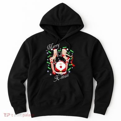 Merry X-Mas Santa's Little Strippers Hoodie